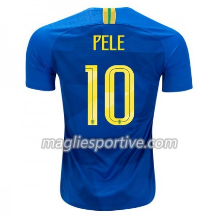 Completo Calcio Brasile Pele 10 Divisa Trasferta Mondiali 2018